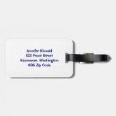 Étiquette À Bagage Affiche Recherchée avec l'écureuil (Dos horizontal)