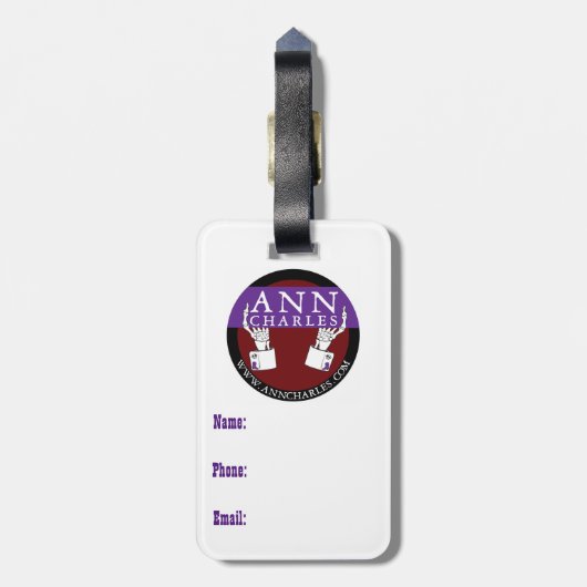 Étiquette À Bagage Affiche Recherchée de poulet d'Ann Charles (Dos Vertical)