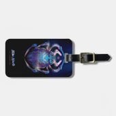 Étiquette À Bagage Affiche théâtrale Blue Beetle Scarab (Devant horizontal)