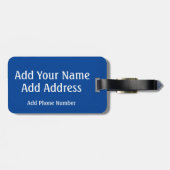 Étiquette À Bagage Afficher votre numéro de support, drapeau d'Ukrain (Dos horizontal)