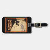 ÉTIQUETTE À BAGAGE AFFICHES DE VINTAGE VOYAGE - (Devant horizontal)