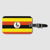 Étiquette À Bagage Africa: Flag of Uganda, (Devant Horizontal)