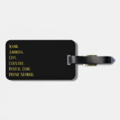 Étiquette À Bagage African sunset (Dos horizontal)