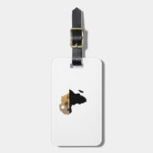 Étiquette À Bagage Afrique Continent Safari (Devant Vertical)