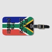 Étiquette À Bagage Afrique du Sud Drapeau National Funny Patriotique (Devant Horizontal)
