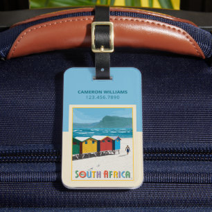 Étiquette À Bagage Afrique du Sud Plage de Muizenberg