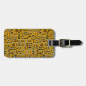 Étiquette À Bagage Afrique Golden Kente (Devant horizontal)
