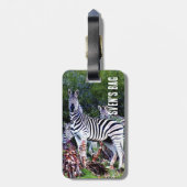 Étiquette À Bagage Afrique Zebra Aloe (Dos Vertical)