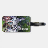Étiquette À Bagage Afrique Zebra Aloe (Dos horizontal)