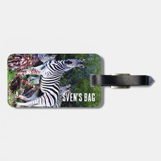 Étiquette À Bagage Afrique Zebra Aloe (Dos horizontal)