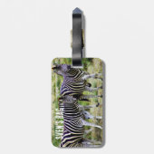 Étiquette À Bagage Afrique Zebra Pair (Dos Vertical)