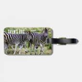 Étiquette À Bagage Afrique Zebra Pair (Dos horizontal)