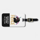 Étiquette À Bagage Afro Unicorn | Magique - Toujours fière (Devant horizontal)