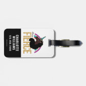 Étiquette À Bagage Afro Unicorn | Magique - Toujours fière (Dos horizontal)