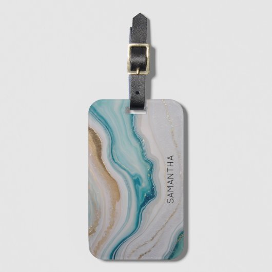 Étiquette À Bagage Agate (Devant Vertical)