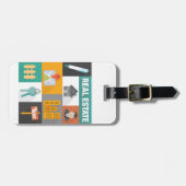 Étiquette À Bagage Agent immobilier professionnel (Devant horizontal)