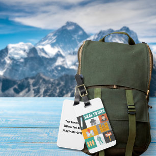 Étiquette À Bagage Agent immobilier professionnel