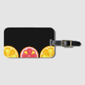 Étiquette À Bagage Agrumes TROPICALES FRUITS D'ÉTÉ Citrons d'orange (Devant Horizontal)