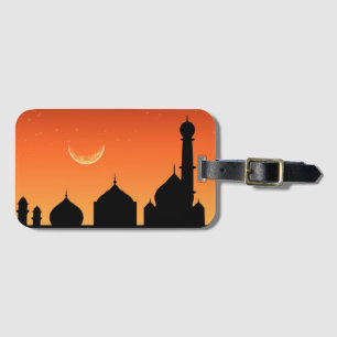 Étiquette À Bagage Aïd Moubarak Ciel du soir