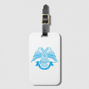 Étiquette À Bagage Aigle à deux têtes comme symbole maçonnique