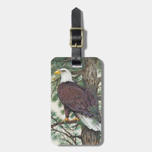 Étiquette À Bagage Aigle à tête blanche (Devant Vertical)