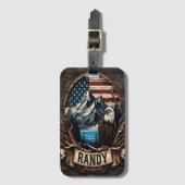 Étiquette À Bagage Aigle américain de Randy (Devant Vertical)