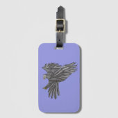 Étiquette À Bagage Aigle Bleu (Devant Vertical)