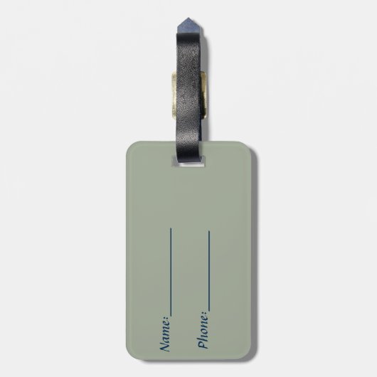 Étiquette À Bagage Aigle chauve (Dos Vertical)