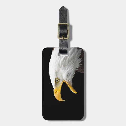 Étiquette À Bagage Aigle de Bald (Devant Vertical)