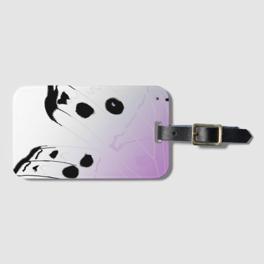 Étiquette À Bagage Aile à papillon - Mère de l'oreiller à perle (Devant Horizontal)