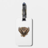 Étiquette À Bagage Ailes de liberté s'envolent tag (Dos Vertical)