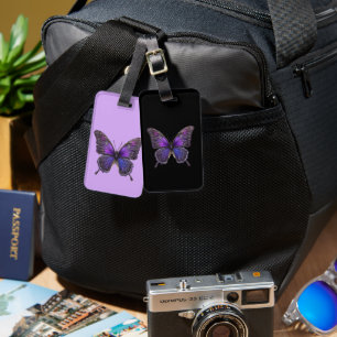 Étiquette À Bagage Ailes rides : Papillon pourpre