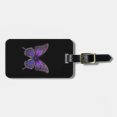Étiquette À Bagage Ailes rides : Papillon pourpre (Devant horizontal)
