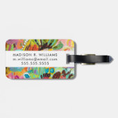 Étiquette À Bagage Aimer voyager I (Dos horizontal)