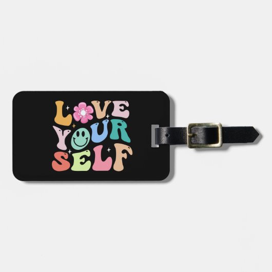 Étiquette À Bagage aimez votre design autorétro (Devant horizontal)