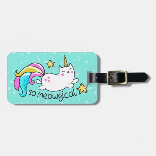 Étiquette À Bagage Ainsi étincelles mignonnes de parties (Devant horizontal)