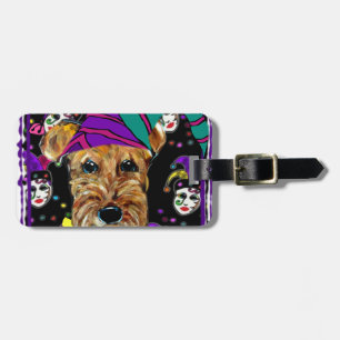 ÉTIQUETTE À BAGAGE AIRDALE TERRIER