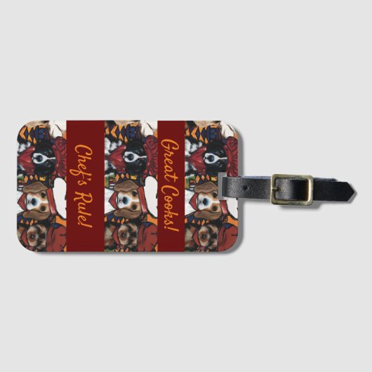 Étiquette À Bagage Airedale Terrier (Devant Horizontal)