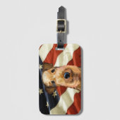 ÉTIQUETTE À BAGAGE AIREDALE TERRIER (Devant Vertical)