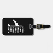 Étiquette À Bagage Airplane Retired Nato Phonetic Alphabet Funny (Devant horizontal)