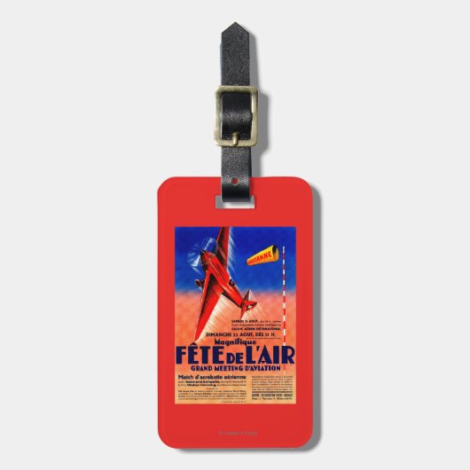 Étiquette À Bagage Airshow comportant le courrier promotionnel de (Devant Vertical)
