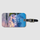 Étiquette À Bagage Ajouter De L'Eau Beau Coucher de soleil Tropical & (Devant Horizontal)