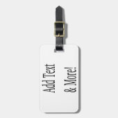 Étiquette À Bagage Ajouter du texte et plus ! Customisez votre propre (Devant Vertical)