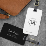 Étiquette À Bagage Ajouter Logo Script moderne Entreprise Couleurs pe<br><div class="desc">Ajoutez le logo Script moderne Entreprise Couleurs personnalisées Bagage Tag qui est parfait pour vous et vos employés lorsque vous voyagez pour le travail. La couleur Arrière - plan sur l'avant et l'arrière est modifiable, cliquez sur "Modifier" pour modifier la couleur Personnalisez-la en remplaçant le texte de l'espace réservé et...</div>