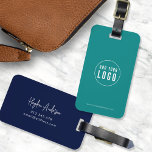 Étiquette À Bagage Ajouter Logo Script moderne Entreprise Couleurs pe<br><div class="desc">Ajoutez le logo Script moderne Entreprise Couleurs personnalisées Bagage Tag qui est parfait pour vous et vos employés lorsque vous voyagez pour le travail. La couleur Arrière - plan sur l'avant et l'arrière est modifiable, cliquez sur "Modifier" pour modifier la couleur Personnalisez-la en remplaçant le texte de l'espace réservé et...</div>