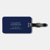 Étiquette À Bagage Ajouter un logo Moderne Entreprise Entreprise Coul (Dos horizontal)