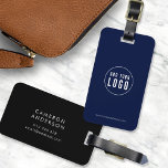 Étiquette À Bagage Ajouter un logo Moderne Entreprise Entreprise Coul<br><div class="desc">Ajoutez le logo Entreprise moderne Couleurs personnalisées étiquette qui est parfaite pour vous et vos employés lorsque vous voyagez pour le travail. La couleur Arrière - plan sur l'avant et l'arrière est modifiable, cliquez sur "Modifier" pour modifier la couleur Personnalisez-la en remplaçant le texte de l'espace réservé et l'image de...</div>