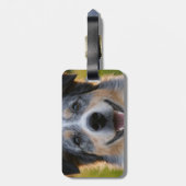 Étiquette À Bagage Ajouter une Personnaliser photo pour animaux domes (Dos Vertical)