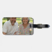 Étiquette À Bagage Ajouter une Personnaliser photo retraitée (Dos horizontal)