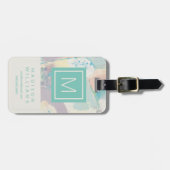 Étiquette À Bagage Ajouter vos informations | White Rock Pastel (Devant horizontal)